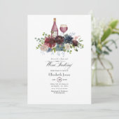 ブルゴーニュと赤面ピンクワインテイスティング招待状 招待状 (スタンド正面)