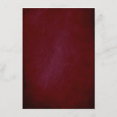 ブルゴーニュと赤面ピンク結婚ズのインフォメーションゲスト エンクロージャーカード (裏面)