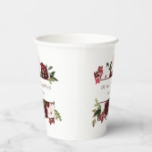 ブルゴーニュと赤面フローラボホ結婚ズ 紙コップ (右)