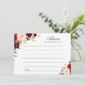 ブルゴーニュと赤面フローラ アドバイスカード (スタンド正面)