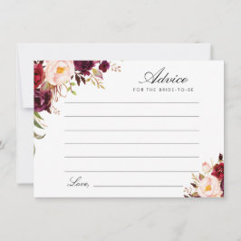 ブルゴーニュと赤面フローラ アドバイスカード