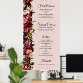 ブルゴーニュと赤面フローラ ポスター (ホームオフィス)