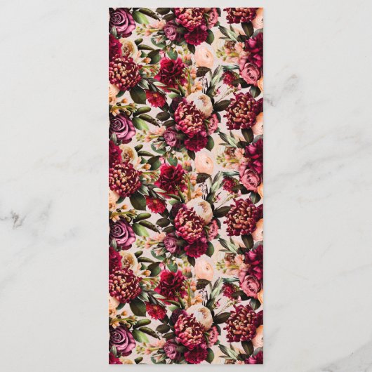 ブルゴーニュと赤面フローラ メニュー (裏面)