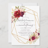 ブルゴーニュと赤面ボホ幾何学聖域 招待状 (正面)