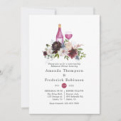 ブルゴーニュと赤面リハーサルディナーワインの試飲 招待状 (正面)