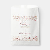 ブルゴーニュと赤面ワイルドフラワー結婚ズ フェイバーバッグ (正面)