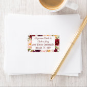 ブルゴーニュと赤面住所 シール (インサイチュ)