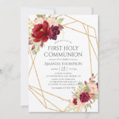 ブルゴーニュと赤面幾何学最初の聖餐会 招待状 (正面)