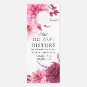 ブルゴーニュと赤面秋の結婚式が邪魔しない ドアノブサイン