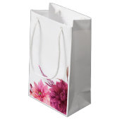 ブルゴーニュと赤面秋の結婚式ゲストサンキュー スモールペーパーバッグ (裏面アングル)