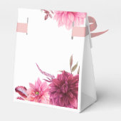 ブルゴーニュと赤面秋の結婚式ゲストサンキュー フェイバーボックス (裏面サイド)