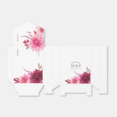 ブルゴーニュと赤面秋の結婚式ゲストサンキュー フェイバーボックス (折り畳みなし)