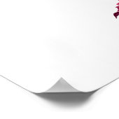 ブルゴーニュと赤面秋の赤ちゃんシャワーへようこそ ポスター (角)