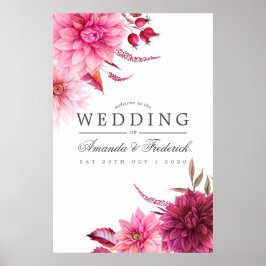 ブルゴーニュと赤面秋秋の結婚式へようこそ ポスター