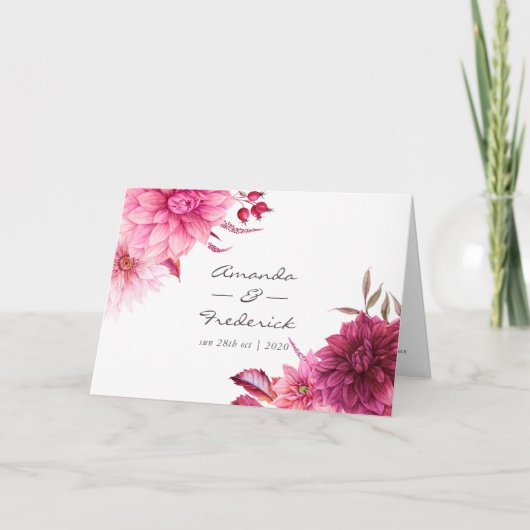 ブルゴーニュと赤面秋秋の結婚式 プログラム (正面)