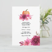 ブルゴーニュと赤面秋秋パンプキン誕生日 招待状 (スタンド正面)