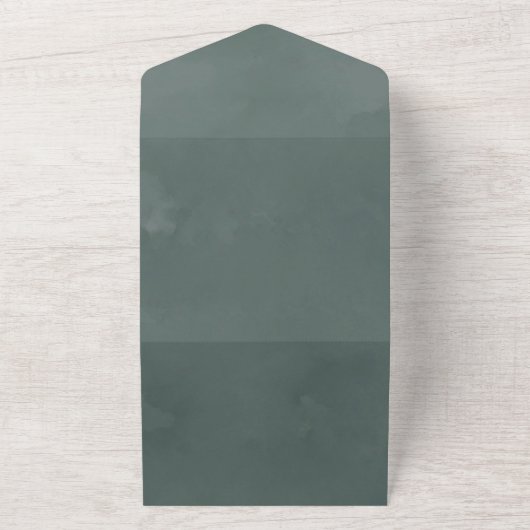 ブルゴーニュと赤面絵を描ピックオ結婚ニー オールインワン招待状 (外側)