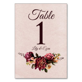 ブルゴーニュと赤面 テーブルナンバー