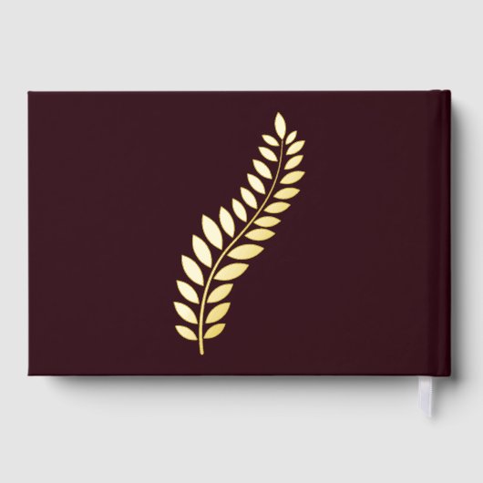 ブルゴーニュと金ゴールドの応援から59年 ゲストブック (裏面)