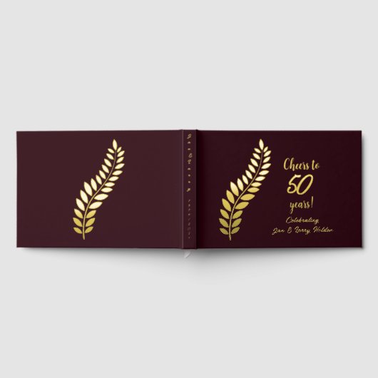 ブルゴーニュと金ゴールドの応援から59年 ゲストブック (全面)