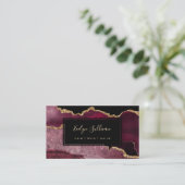 ブルゴーニュと金ゴールドアガートの名刺 名刺 (スタンド正面)