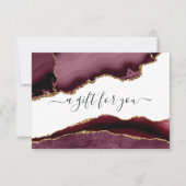 ブルゴーニュと金ゴールドアゲイトのギフト券 (正面)