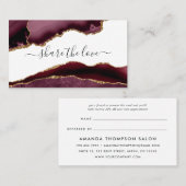 ブルゴーニュと金ゴールドアゲート 紹介カード (正面/裏面)