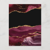 ブルゴーニュと金ゴールドアゲ結婚テズゲスト詳細 エンクロージャーカード (裏面)