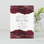 ブルゴーニュと金ゴールドアゲ結婚ート 招待状 (スタンド正面)