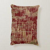 ブルゴーニュと金ゴールドアモダンート アクセントクッション (裏面(縦))