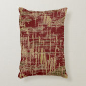 ブルゴーニュと金ゴールドアモダンート アクセントクッション (正面(垂直))