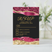 ブルゴーニュと金ゴールドグラムティアーズSweet sixteen 出欠カード (スタンド正面)