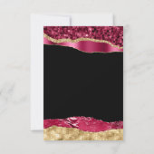 ブルゴーニュと金ゴールドグラムティアーズSweet sixteen 出欠カード (裏面)