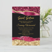 ブルゴーニュと金ゴールドグラムティアーズSweet sixteen 招待状 (スタンド正面)