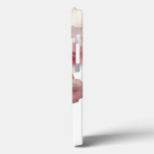 ブルゴーニュと金ゴールドグリッターフローラ瑪瑙 Case-Mate iPhoneケース (裏面 / 左)