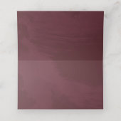 ブルゴーニュと金ゴールドグリッターポケット プレイスカード (内部開封)