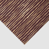 ブルゴーニュと金ゴールドストライプのドードルエレガントズ 薄葉紙 (詳細)