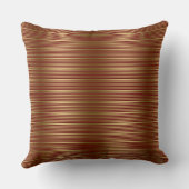 ブルゴーニュと金ゴールドストライプパターン クッション (裏面)