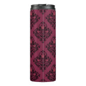 ブルゴーニュと金ゴールドパリジェムストーンダマスク タンブラー (裏面)