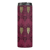 ブルゴーニュと金ゴールドパリスワインジェムストーンモノグラム タンブラー (裏面)