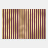 ブルゴーニュと金ゴールドパリ ラッピングペーパーシート (正面)