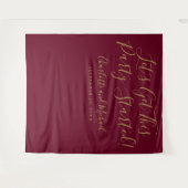 ブルゴーニュと金ゴールドパーティー開始の背景 タペストリー (正面(横))