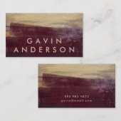 ブルゴーニュと金ゴールドフォーマルエレガント名刺 名刺 (正面/裏面)