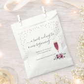 ブルゴーニュと金ゴールドフルートの甘いお願いボックスのバッグ フェイバーバッグ (クリップ留めされた状態)