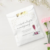 ブルゴーニュと金ゴールドフルートの甘いお願いボックスのバッグ フェイバーバッグ (封をした状態)