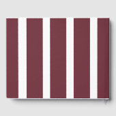 ブルゴーニュと金ゴールドフローラエレガントな結婚式 ゲストブック (裏面)