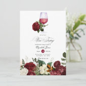 ブルゴーニュと金ゴールドフローラワインをテーマにしたバチェロレッテ 招待状 (スタンド正面)