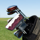 ブルゴーニュと金ゴールドモノグラム ゴルフヘッドカバー (インサイチュ)