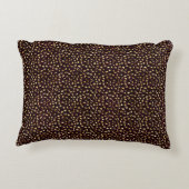 ブルゴーニュと金ゴールドレオパードデザイン8 アクセントクッション (裏面)