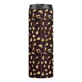 ブルゴーニュと金ゴールドレオパードデザイン8 タンブラー (裏面)